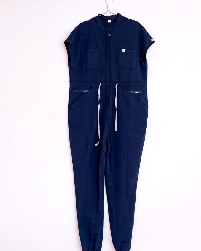 Women's jumpsuit Scrub navy blue 6 pockets