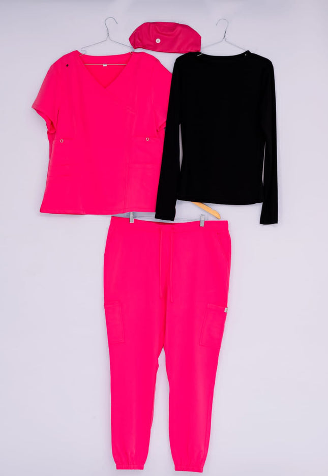 Women's Scrubs sets jogger pant with 6 Pockets scrub underwear