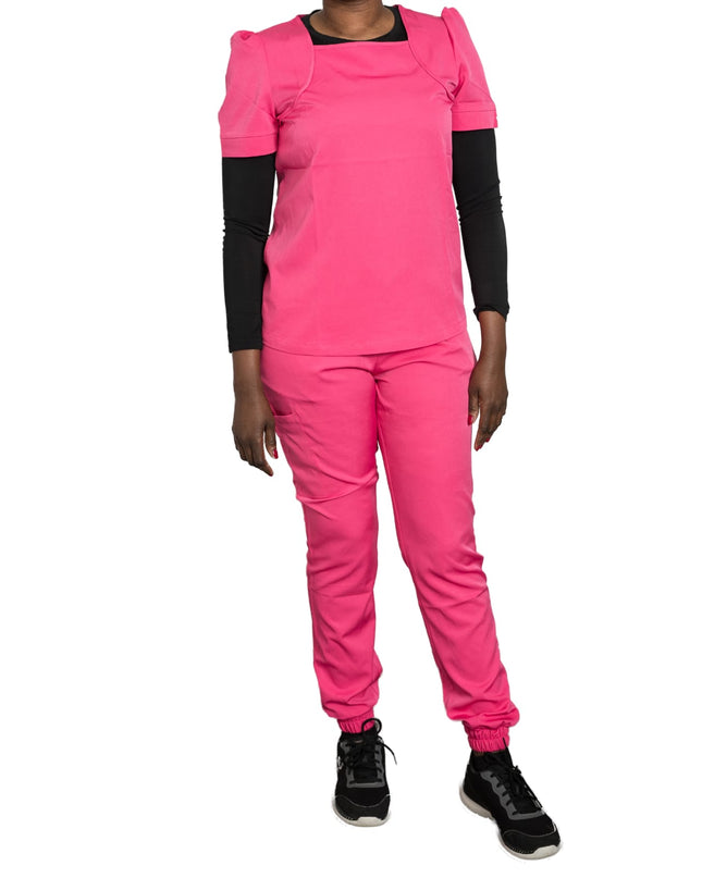 Women V-neck scrubs set