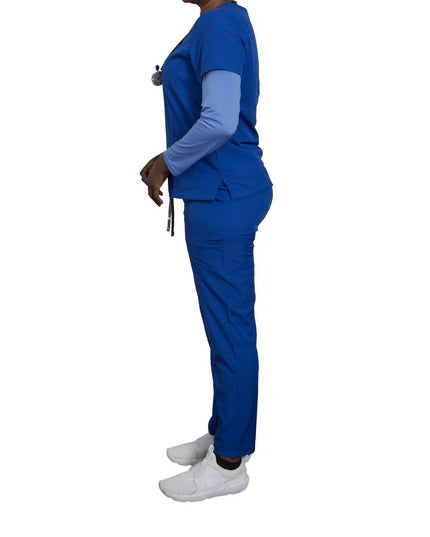 Rora women straight fit scrubs pant 4 pockets