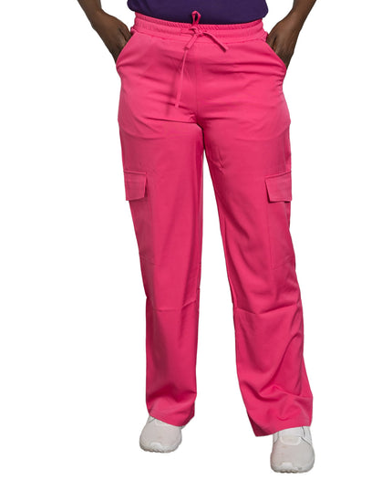 Rora Women high waisted wide leg scrub pant 4 pockets