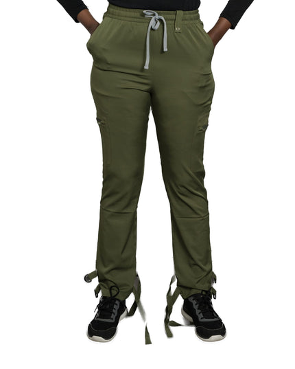 Women straight Straps pant 4 pockets